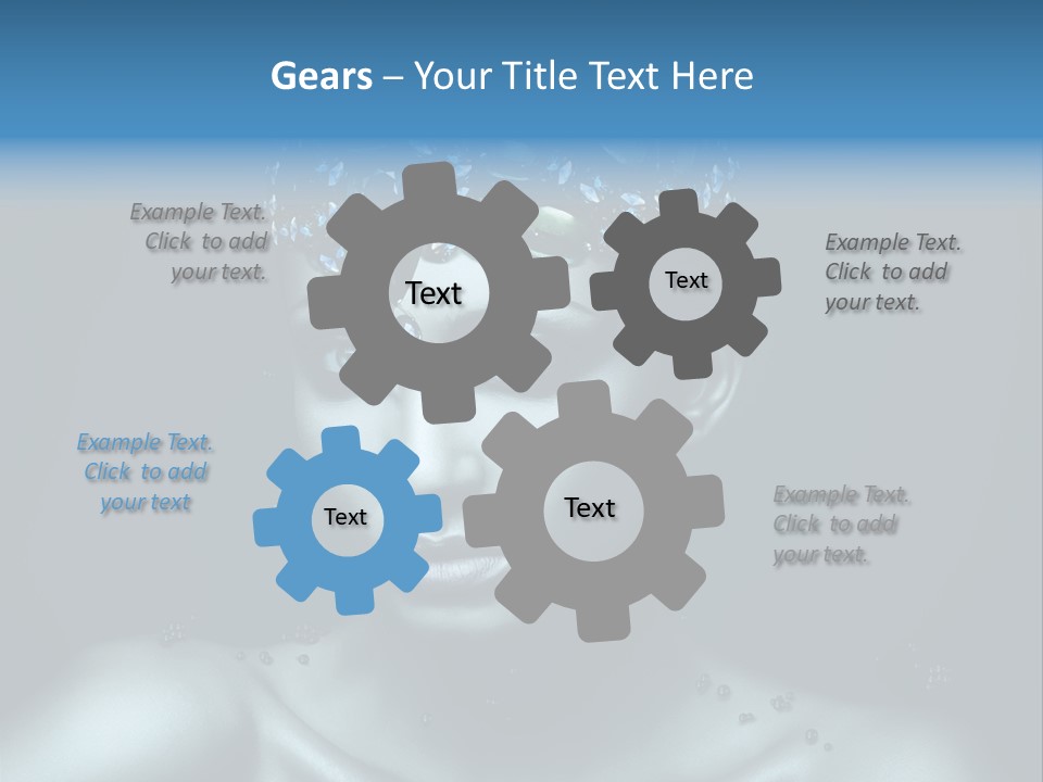 Make Up Human Portrait PowerPoint Template