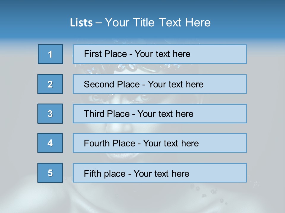 Make Up Human Portrait PowerPoint Template