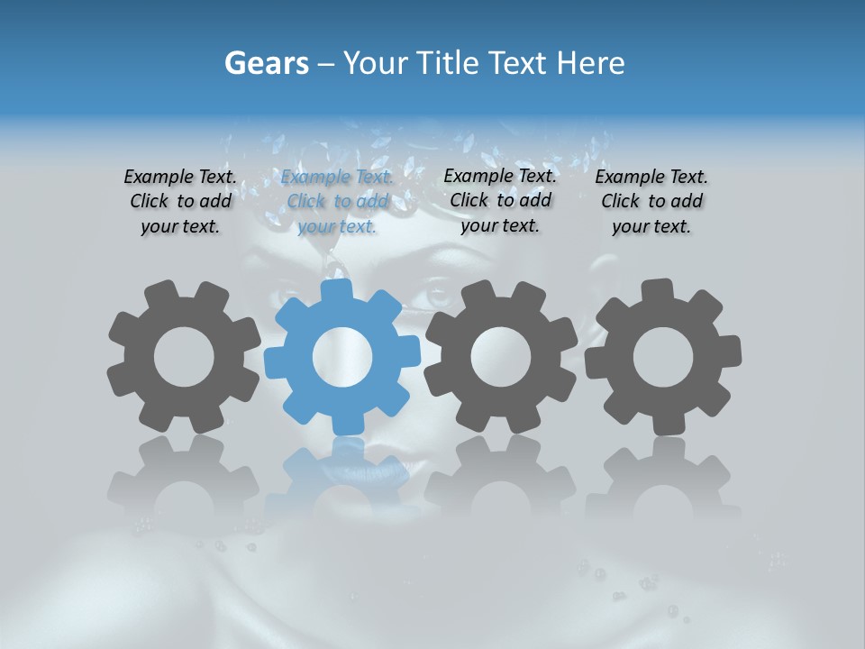 Make Up Human Portrait PowerPoint Template