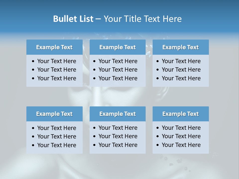 Make Up Human Portrait PowerPoint Template