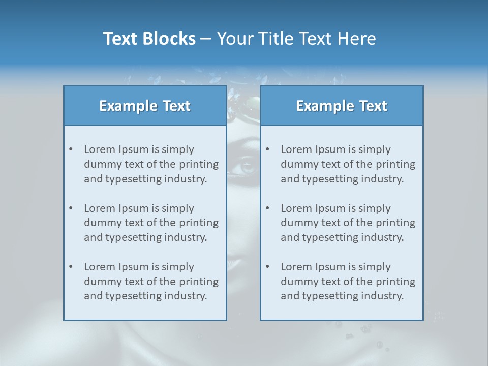 Make Up Human Portrait PowerPoint Template
