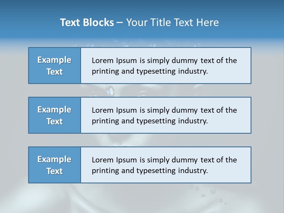 Make Up Human Portrait PowerPoint Template
