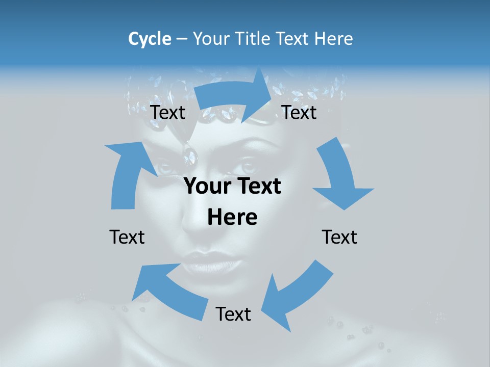 Make Up Human Portrait PowerPoint Template