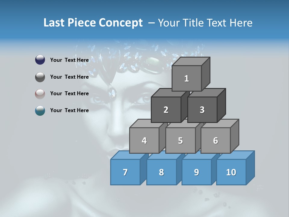 Make Up Human Portrait PowerPoint Template