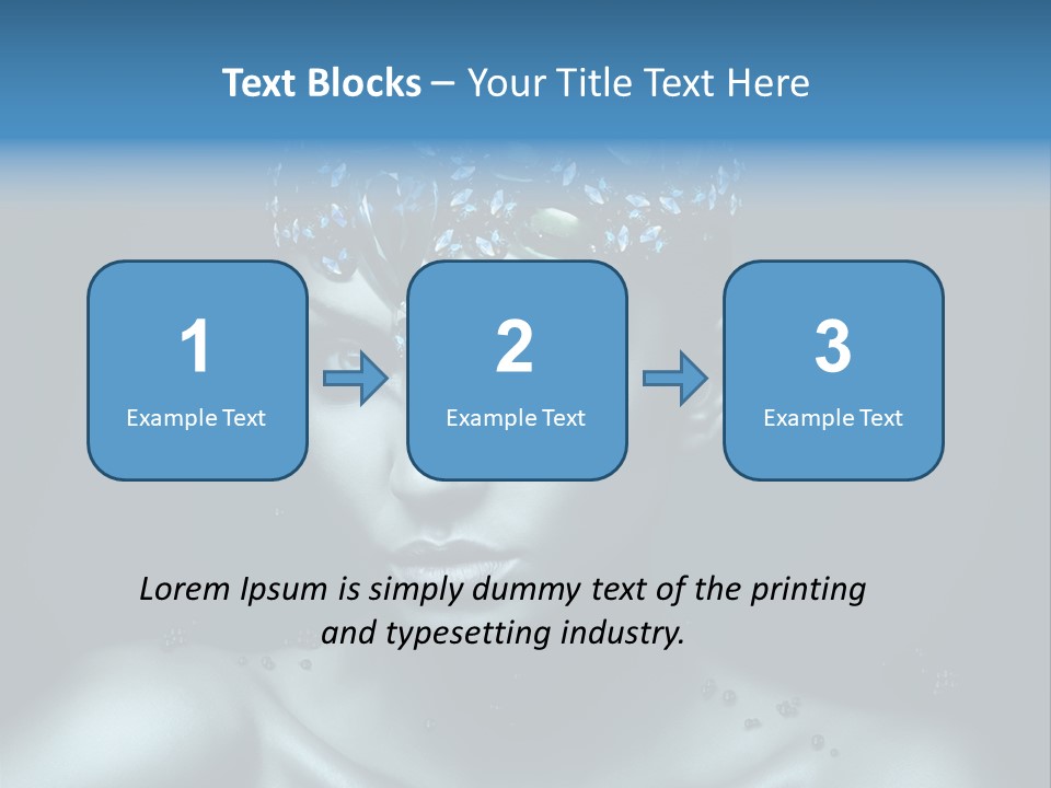 Make Up Human Portrait PowerPoint Template