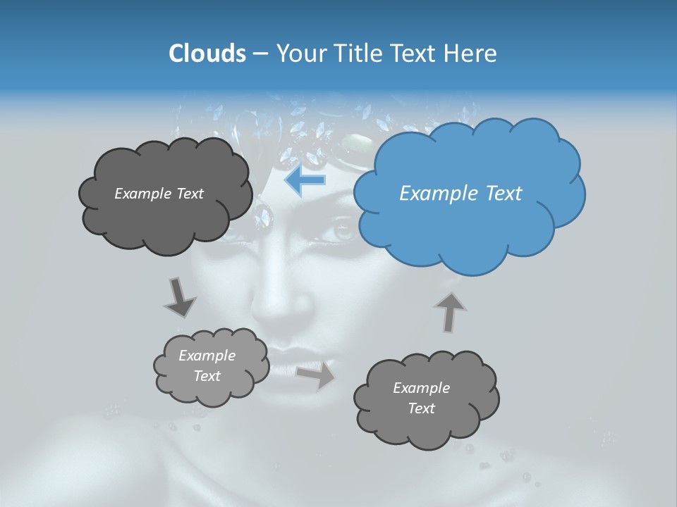 Make Up Human Portrait PowerPoint Template