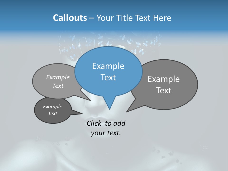 Make Up Human Portrait PowerPoint Template
