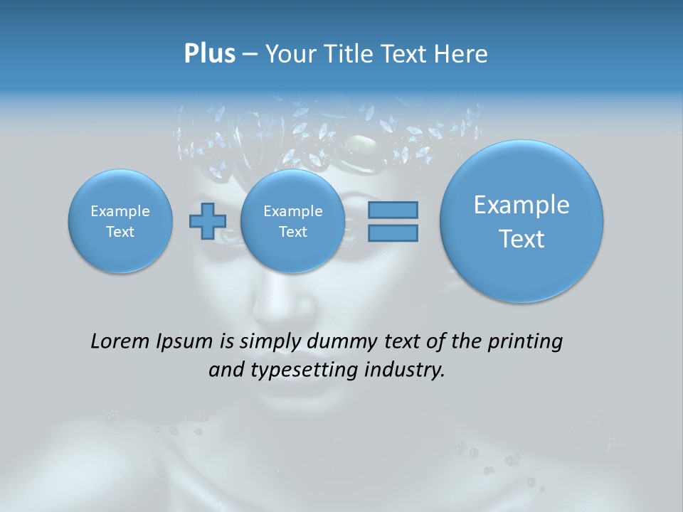Make Up Human Portrait PowerPoint Template