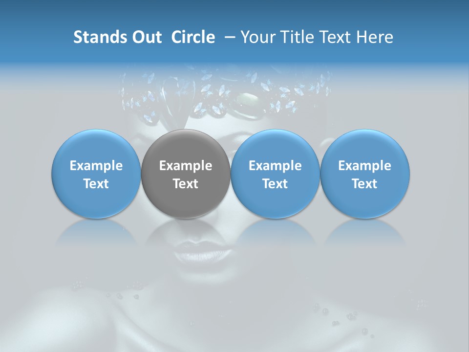 Make Up Human Portrait PowerPoint Template