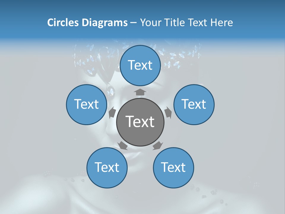 Make Up Human Portrait PowerPoint Template