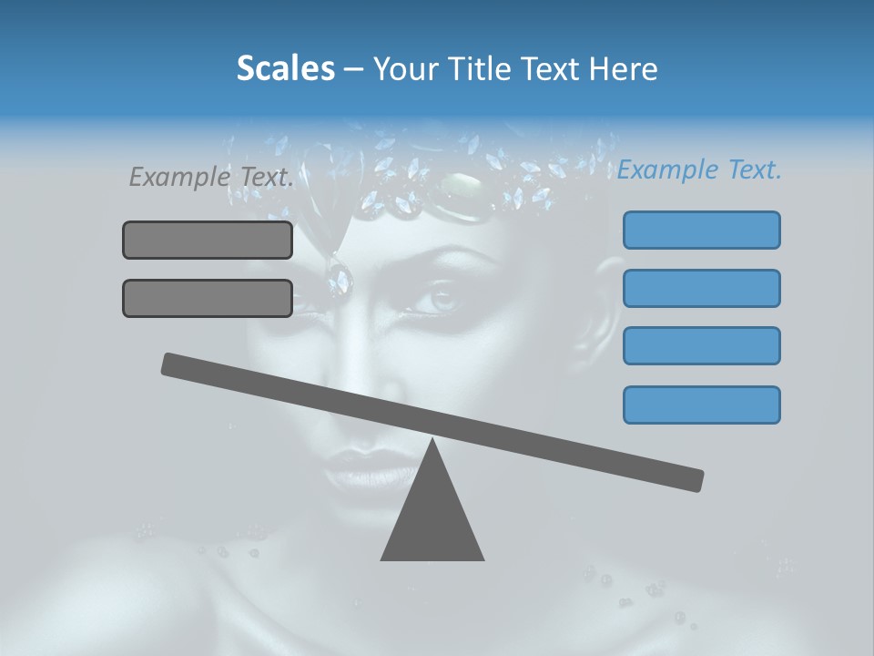 Make Up Human Portrait PowerPoint Template