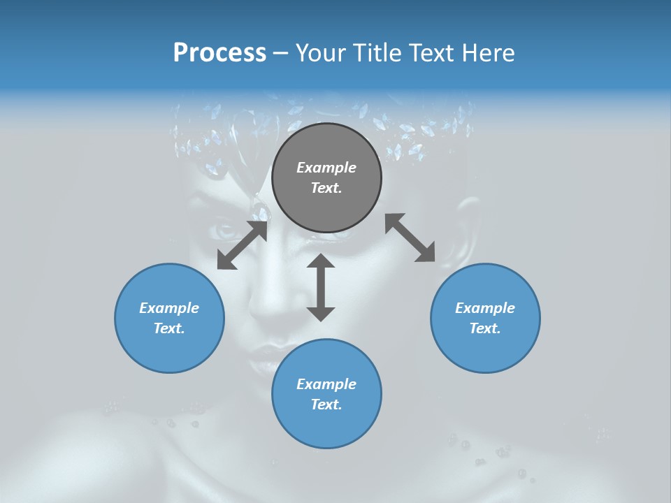 Make Up Human Portrait PowerPoint Template