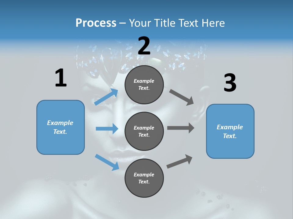 Make Up Human Portrait PowerPoint Template