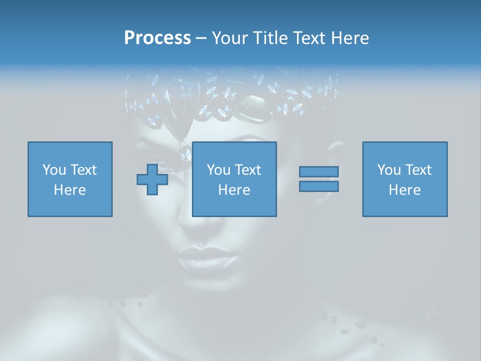 Make Up Human Portrait PowerPoint Template