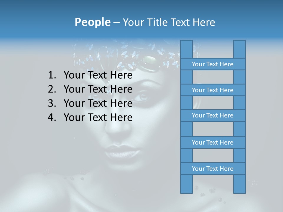 Make Up Human Portrait PowerPoint Template