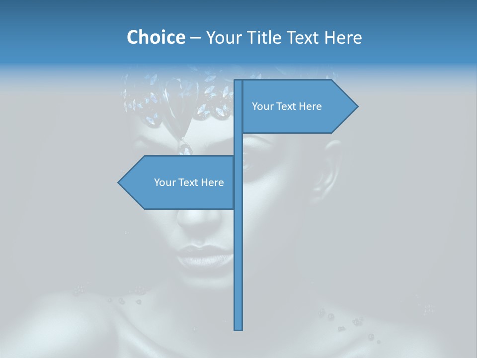 Make Up Human Portrait PowerPoint Template