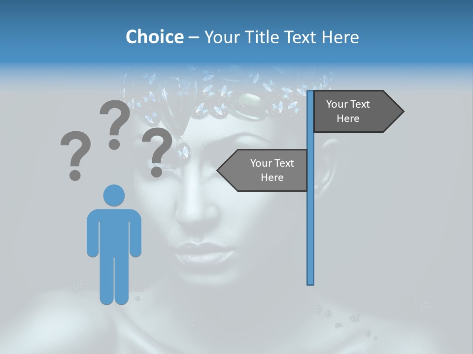 Make Up Human Portrait PowerPoint Template