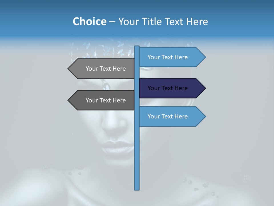 Make Up Human Portrait PowerPoint Template
