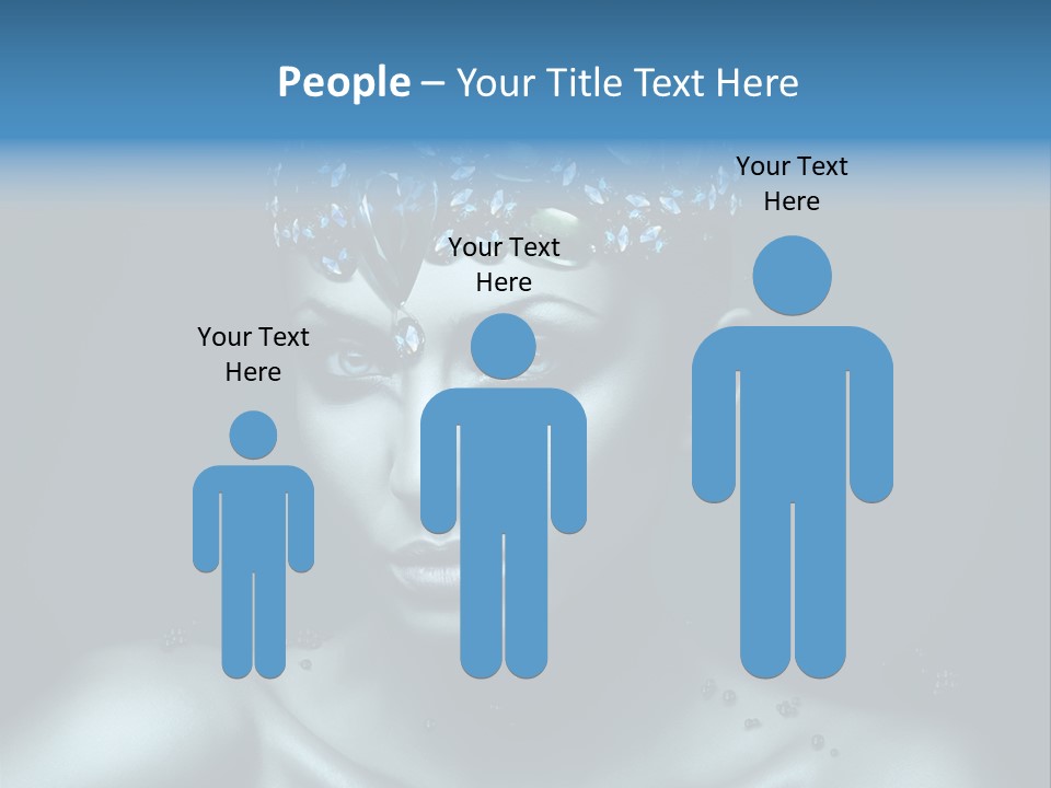 Make Up Human Portrait PowerPoint Template