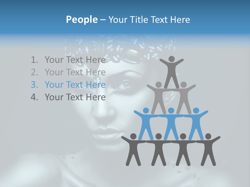 Make Up Human Portrait PowerPoint Template