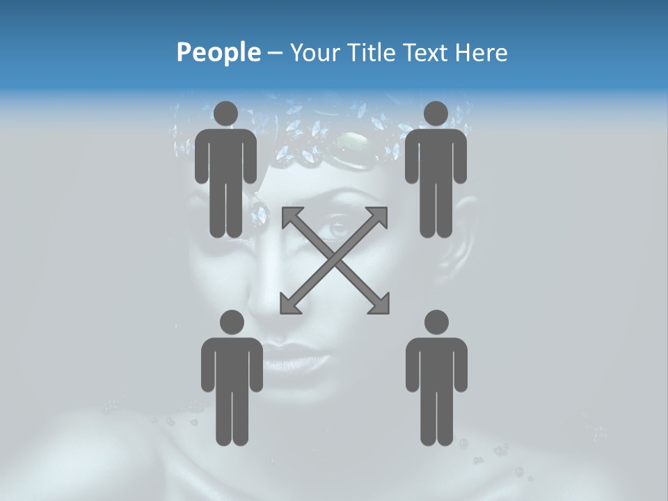 Make Up Human Portrait PowerPoint Template