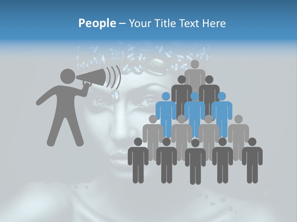 Make Up Human Portrait PowerPoint Template