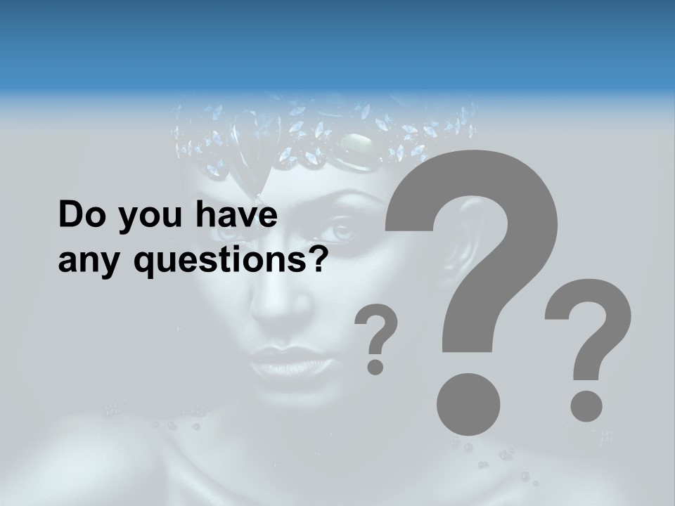 Make Up Human Portrait PowerPoint Template