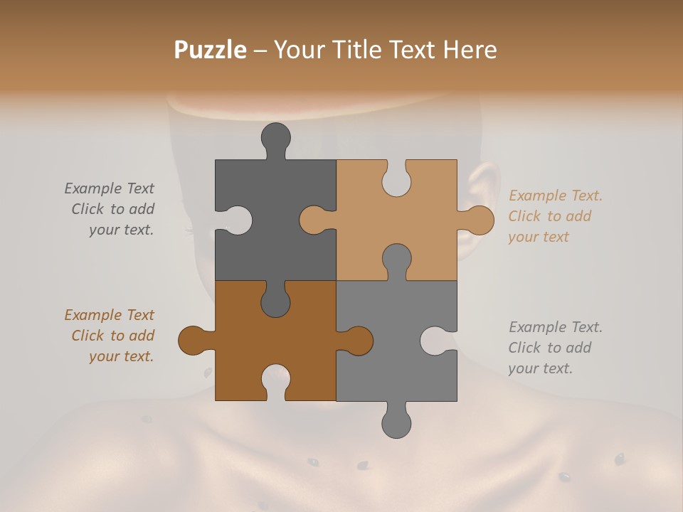 Shoulders Face Lips PowerPoint Template