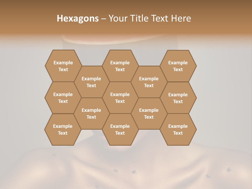 Shoulders Face Lips PowerPoint Template