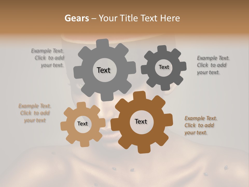 Shoulders Face Lips PowerPoint Template