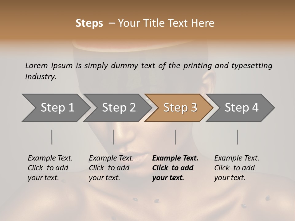 Shoulders Face Lips PowerPoint Template