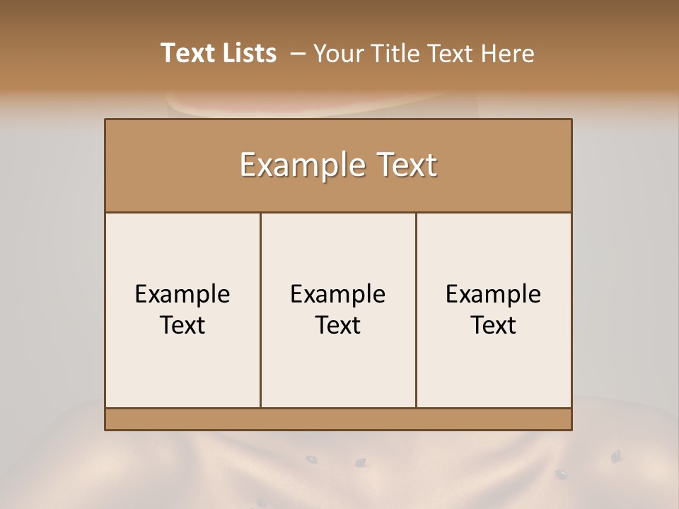 Shoulders Face Lips PowerPoint Template