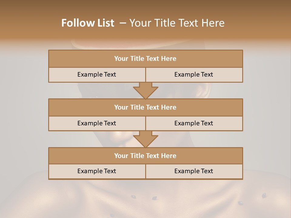 Shoulders Face Lips PowerPoint Template