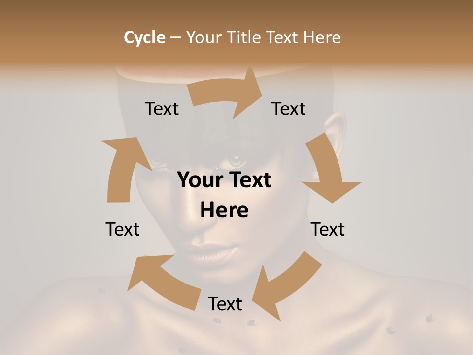 Shoulders Face Lips PowerPoint Template