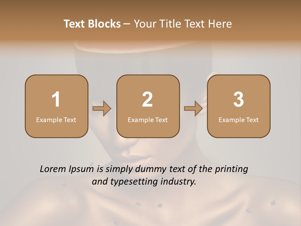 Shoulders Face Lips PowerPoint Template