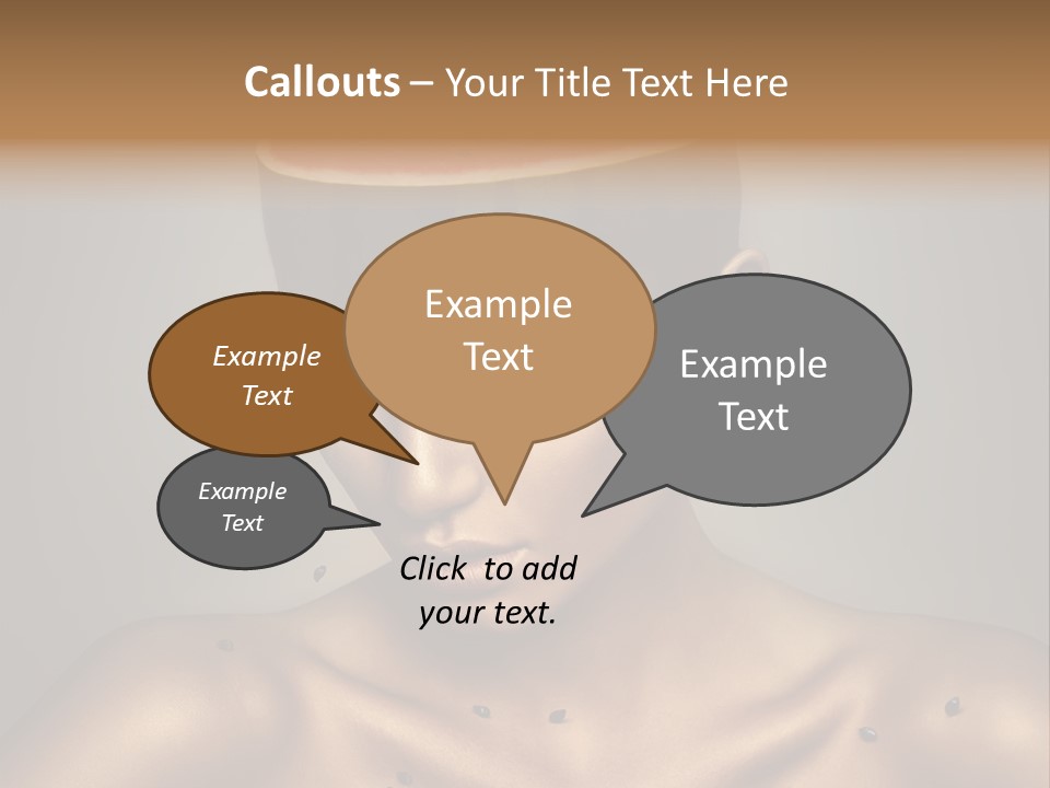 Shoulders Face Lips PowerPoint Template