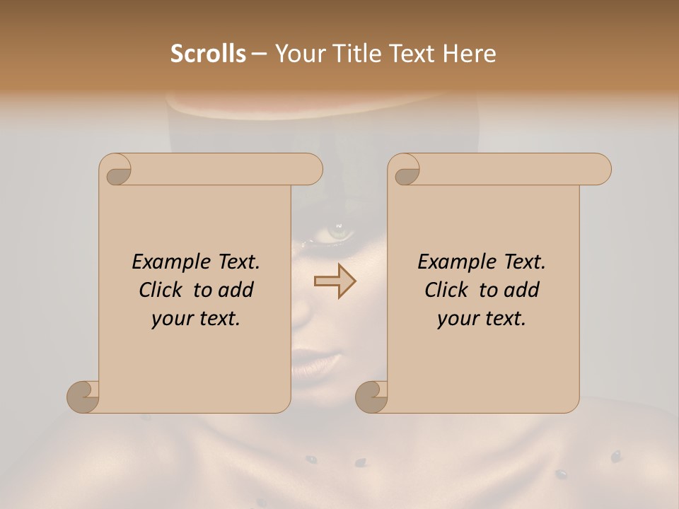 Shoulders Face Lips PowerPoint Template