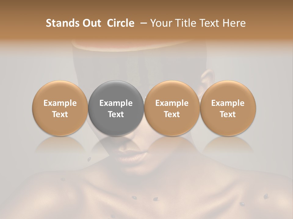 Shoulders Face Lips PowerPoint Template