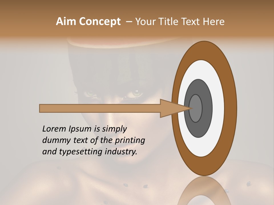 Shoulders Face Lips PowerPoint Template