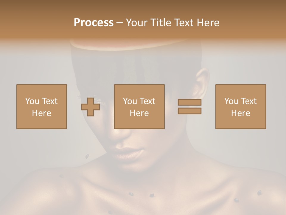 Shoulders Face Lips PowerPoint Template