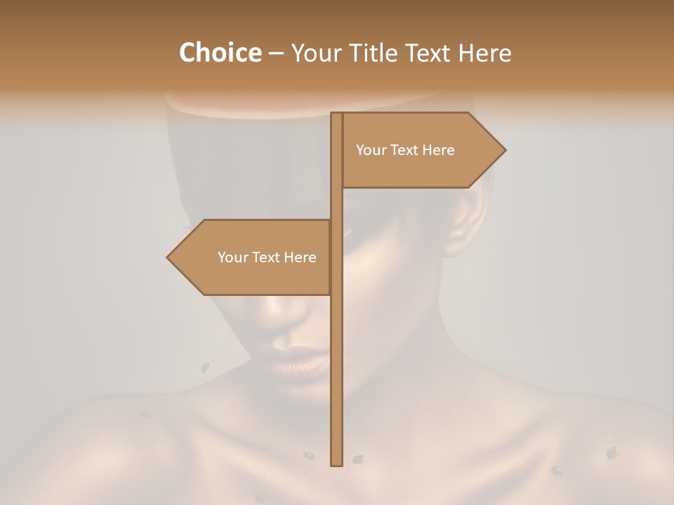 Shoulders Face Lips PowerPoint Template