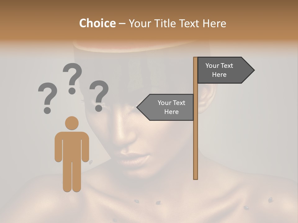 Shoulders Face Lips PowerPoint Template