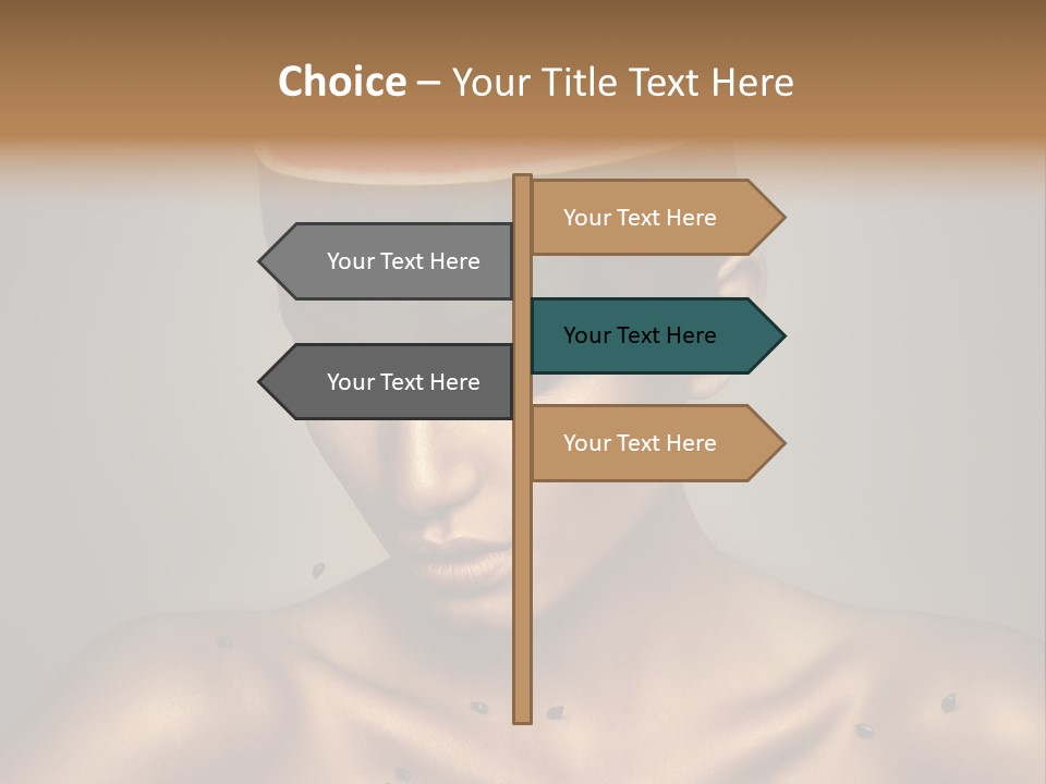 Shoulders Face Lips PowerPoint Template
