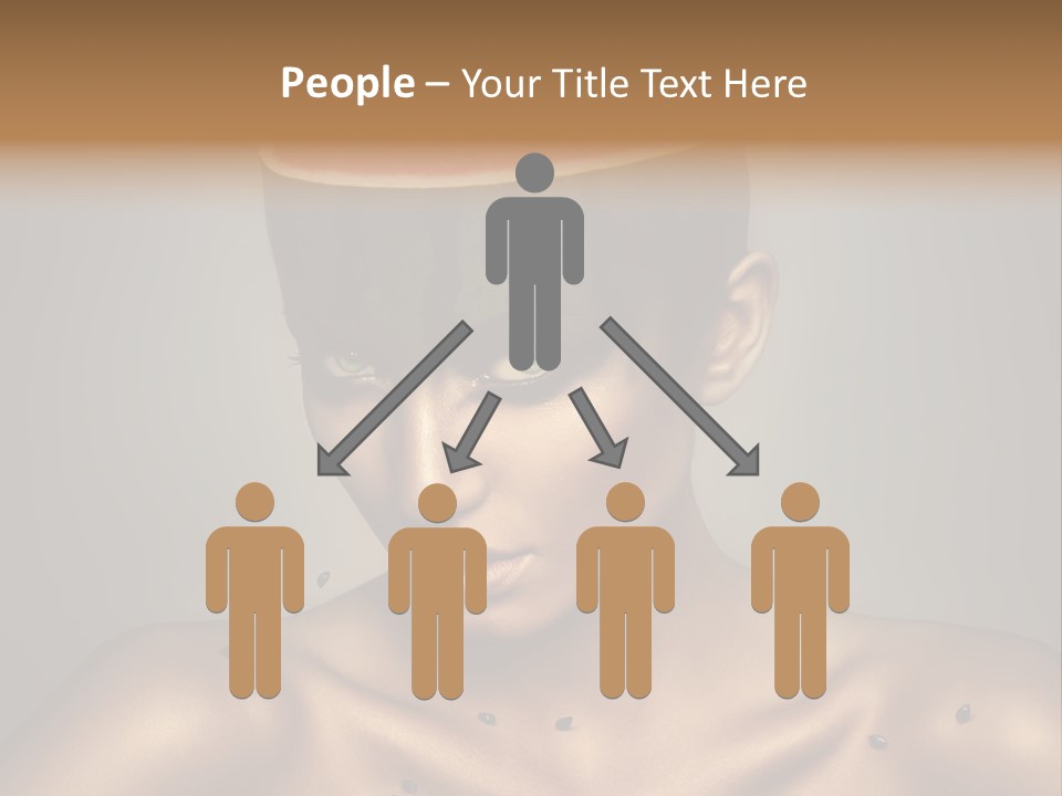 Shoulders Face Lips PowerPoint Template