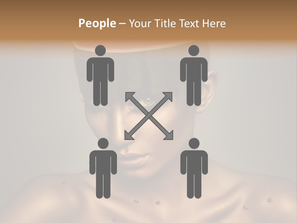 Shoulders Face Lips PowerPoint Template