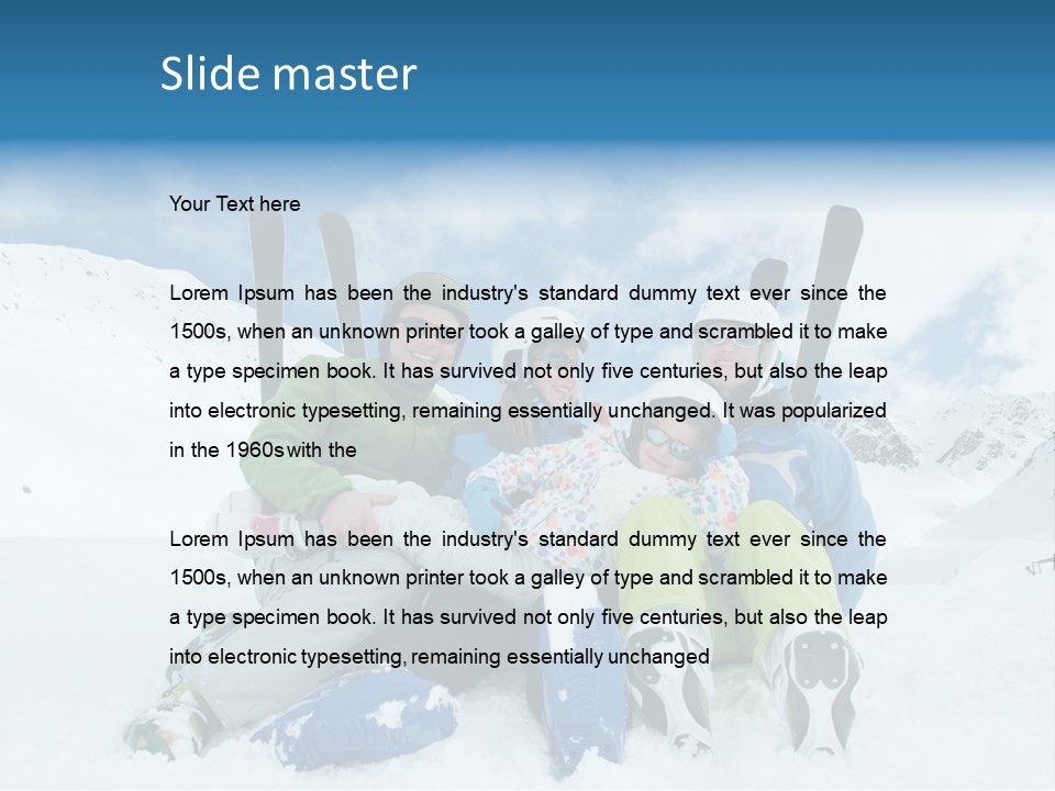 Sporty Happiness People PowerPoint Template