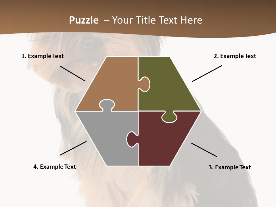Brown Looking Dog PowerPoint Template
