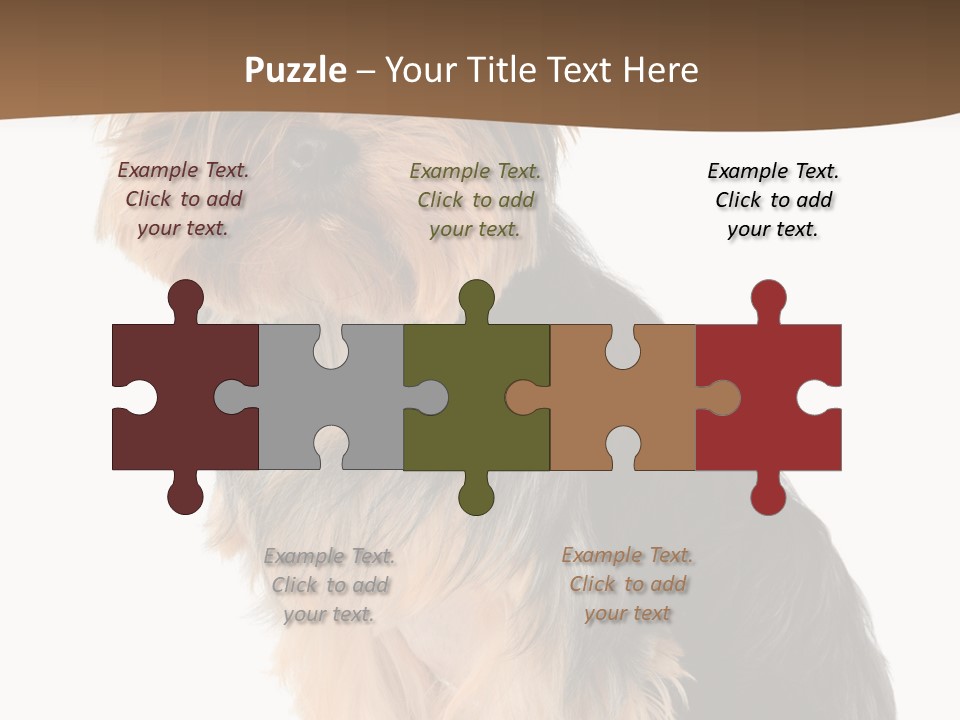 Brown Looking Dog PowerPoint Template