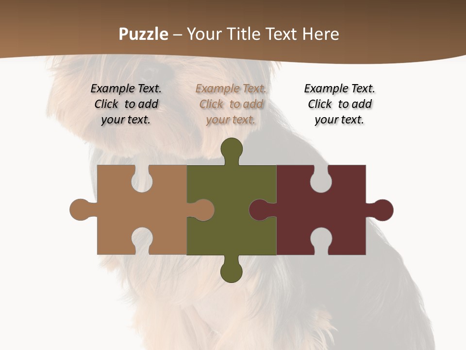 Brown Looking Dog PowerPoint Template