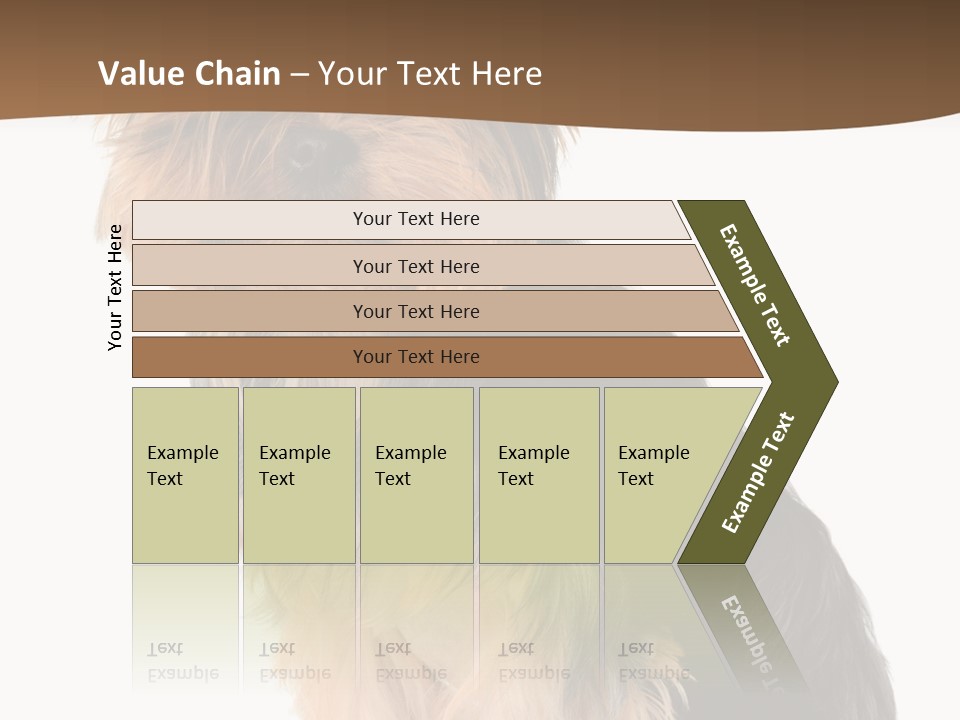 Brown Looking Dog PowerPoint Template